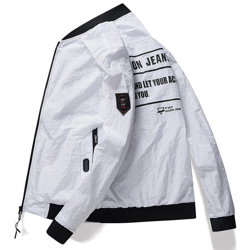 

2018 Autumn Fashion Bomber Jacket Men Long Sleeve Basic Coats Casual Thin Slim Outerwear Short Pilot Bomber Jackets Plus size