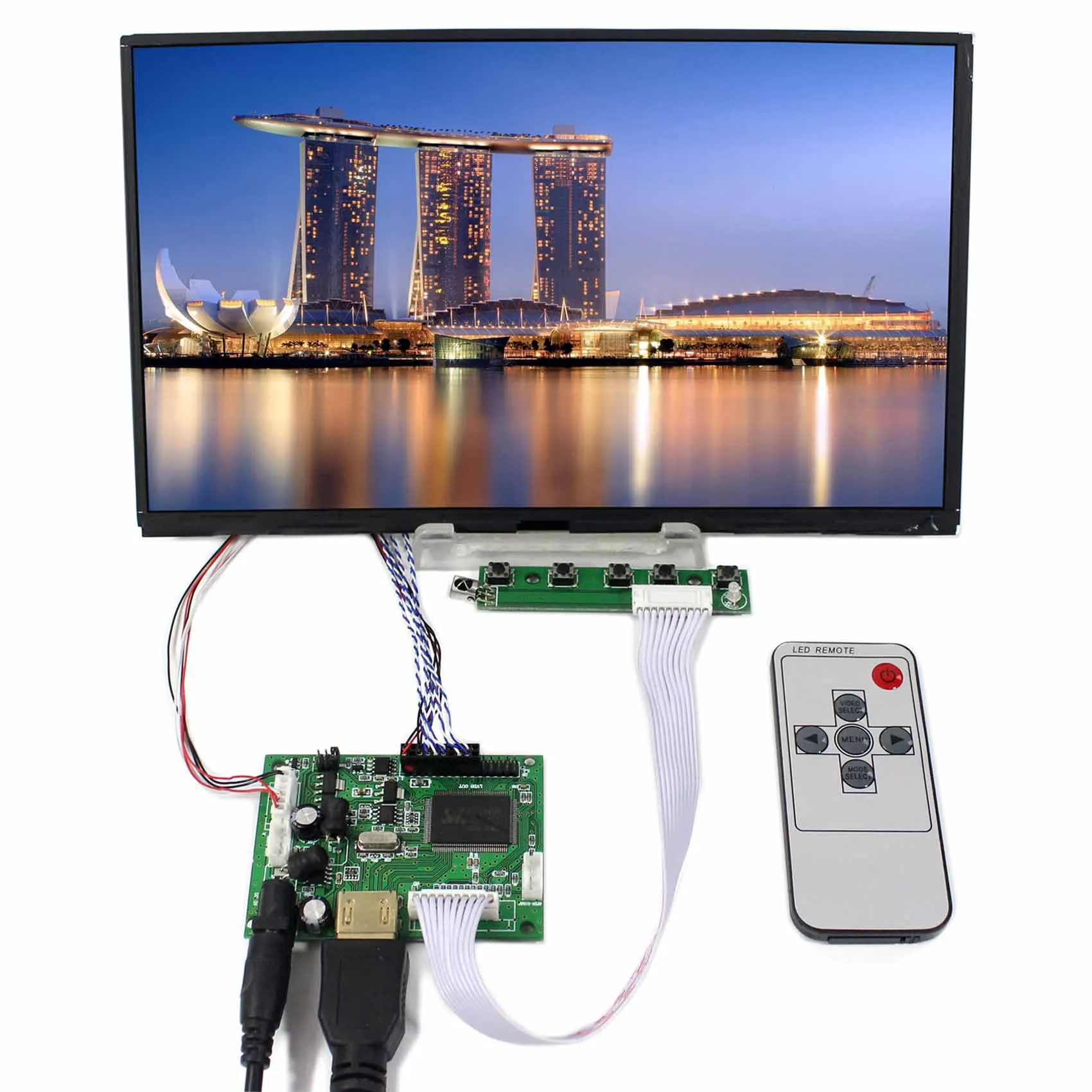 

HD MI LCD Controller Board VS-TY2660H-V1 with Remote Control 10.1inch B101XAN01.3 1366x768 lcd panel