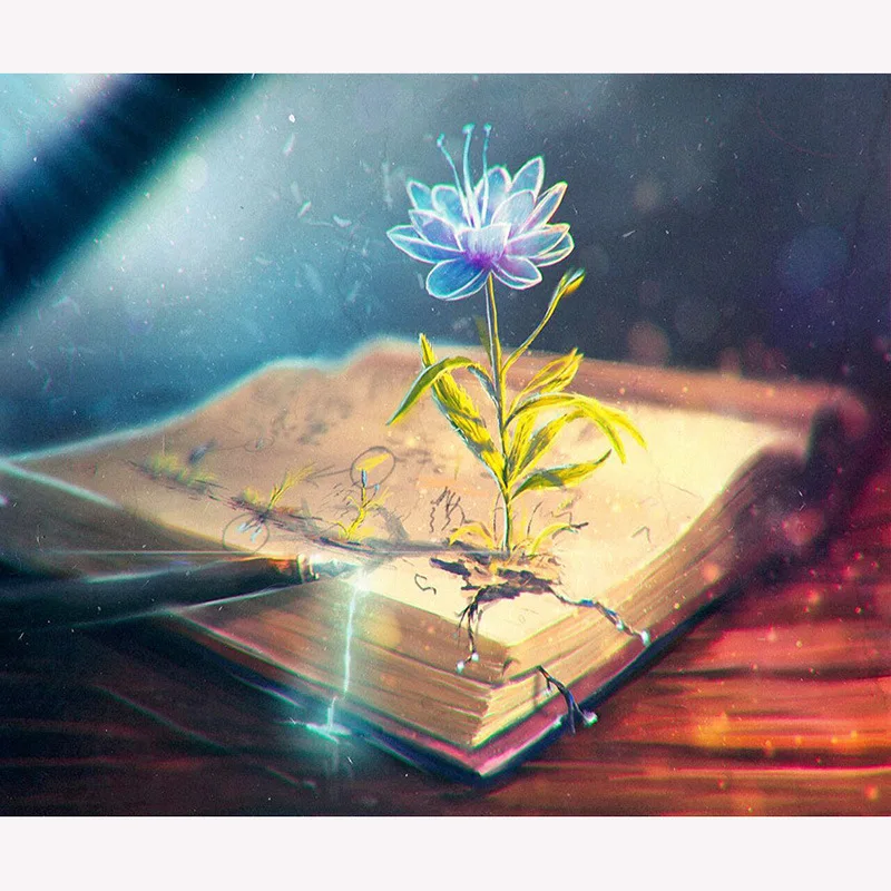 5D алмазная живопись книга Пейзаж Вышивка крестом сделай сам Алмазная вышивка