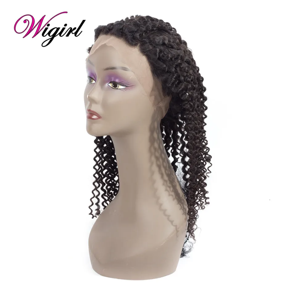 Курчавый локон 360 Шнурковая передняя кружевная лента в комплекте с набором прядей бразильских волос 8A 4 шт. Закрытие Курчавый.