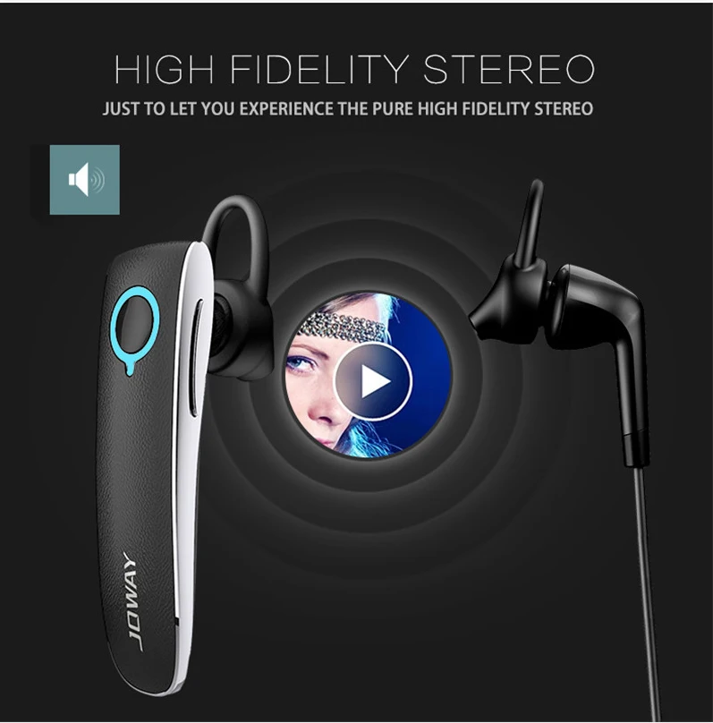Беспроводные кожаные наушники JOWAY H05 в деловом стиле Bluetooth гарнитура HD с