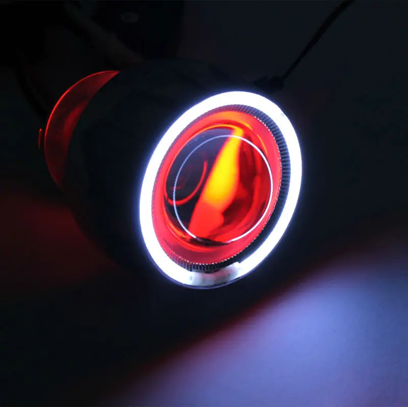 Бренд белый AngelEye Super HID BI XENON мотоциклетный проектор объектив комплект новый с