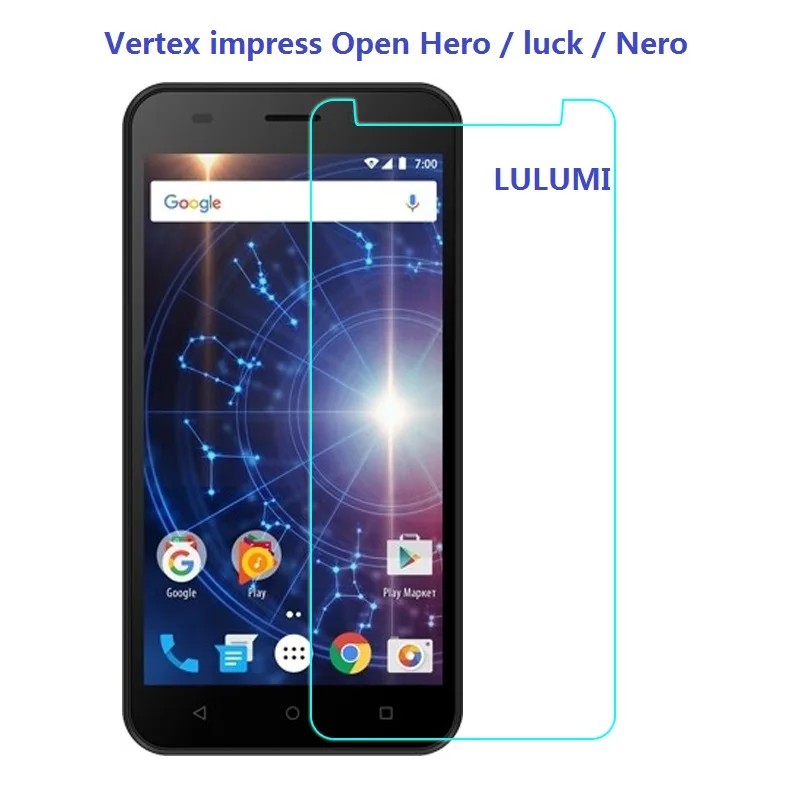 Vertex Impress Luck закаленное Стекло для Vertex impress Open Hero чехлы для телефонов Nero Экран Защитная Стекло пленка для Vertex Impress