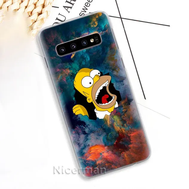 02 Чехол для телефона для samsung Galaxy S10e S10 S8 S9 плюс S6 S7 край A40 A50 A70 M20 крышка Гомер J. Симпсон жесткий поликарбонатный чехол - Цвет: 02