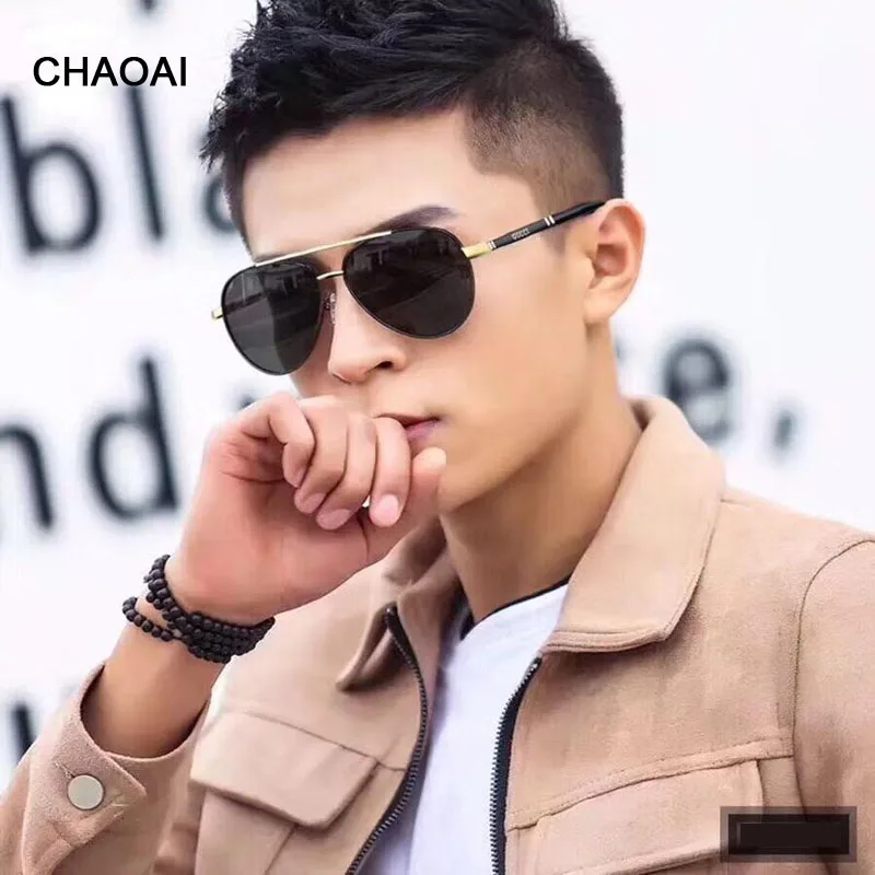 CHAOAI Новое поступление мужские солнцезащитные очки для пилота мужчин 2019 модные очки|Мужские очки| |