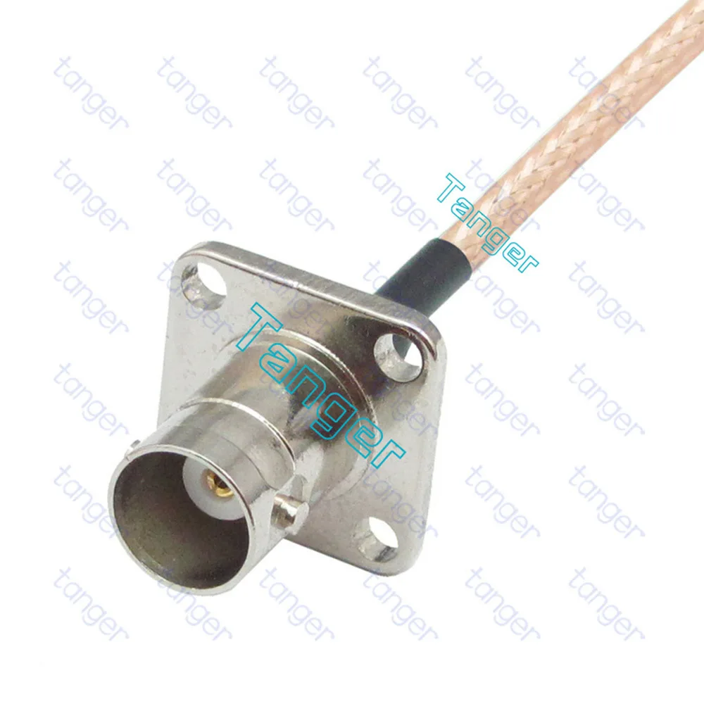 Tanger BNC female jack 4four hole panel to SMA male plug Straight 8&quot 20cm RG316 RF Coaxial Pigtail Low Loss cable High Quality |