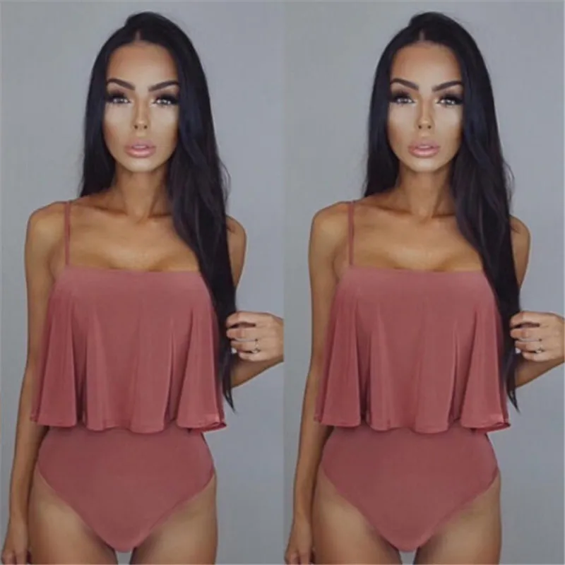 2017 Женский цельный Монокини купальный костюм в стиле ретро Пляжное бикини