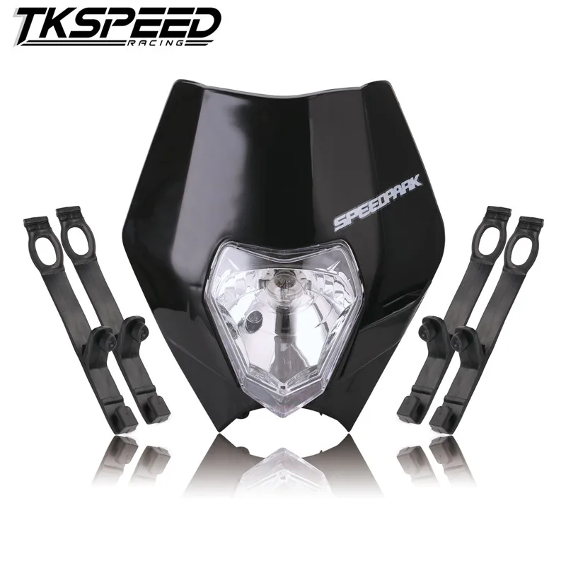 

FREE SHIPPING Universal motorcycle Enduro Headlight fairing With Bulb Dirt Bike Motocross Headlamp for KTM SX EXC
