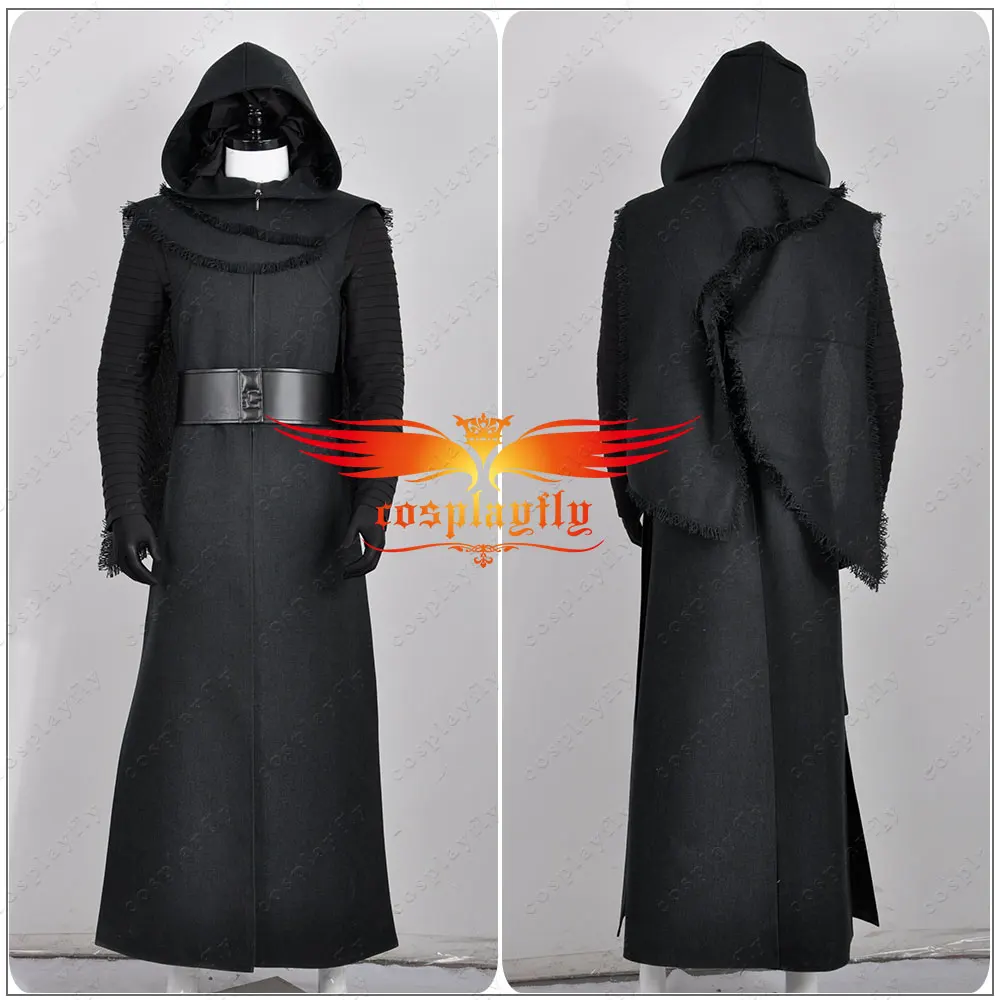 (Без маски) Звездные войны 7:The Force Awakens Kylo Ren черная куртка для взрослых Moive Jedi Cos
