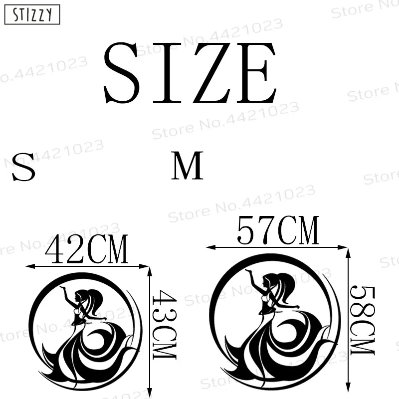 Настенная Наклейка stizzy современный арабский танец живота наклейки на стену