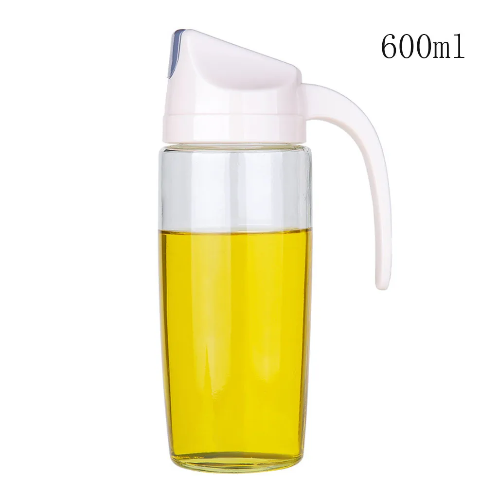 600ML Стекло предотвратить разлив нефти бутылка для масла уксуса резервуар для масла кастрюля для соуса Соусники бутылки Контейнер для соуса опрыскиватель кухонные принадлежности - Цвет: 600ML