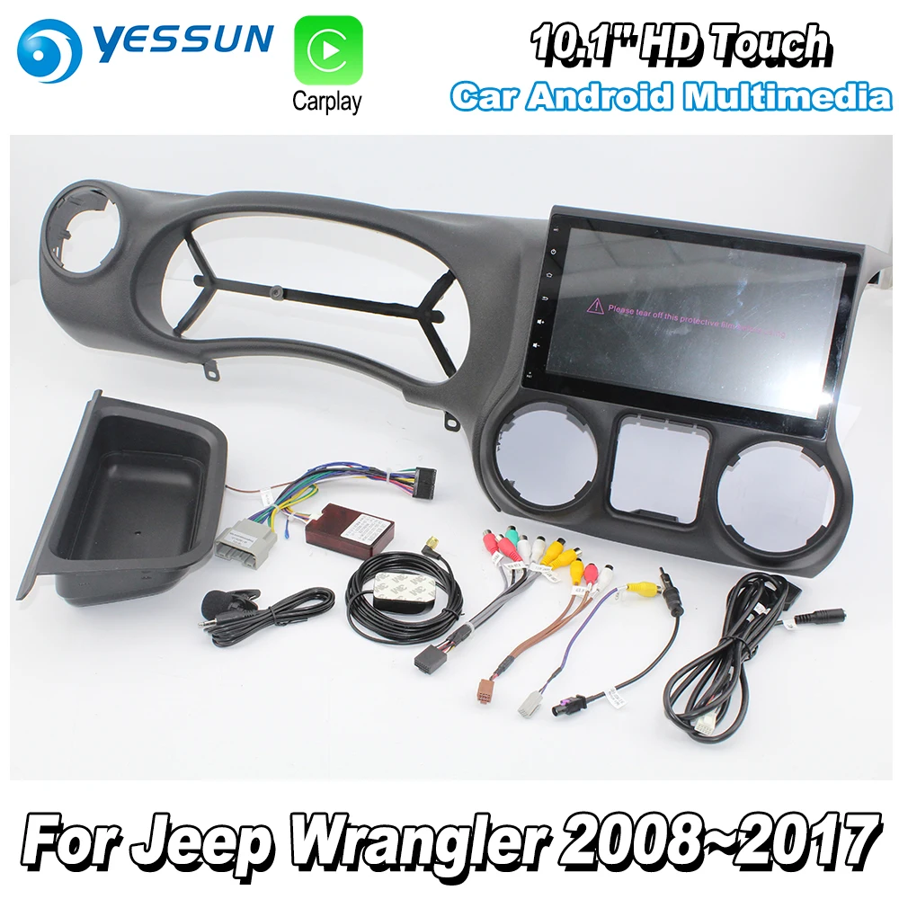 YESSUN для Jeep Wrangler 2008~ автомобильный Android Carplay gps Navi maps навигационный плеер радио мультимедиа стиль без CD DVD