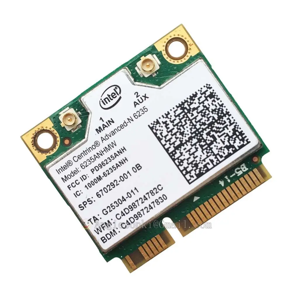 6235ANHMW SPS 670292 001 6235AN + BLUETOOTH 4 0 PCIE 802.11agn 300 Мбит/с 2 4G/5 ГГц Wifi карта для COMPAQ WIRELESS N 6235 hp|5ghz
