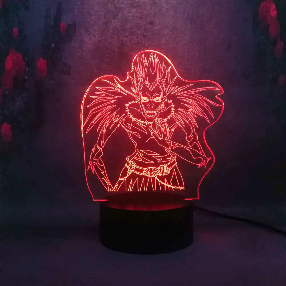 Аниме Anitoy Death Note Ryuk Ryuuku Go экшн-игрушка 3D лампа новый детский подарок декор для сна