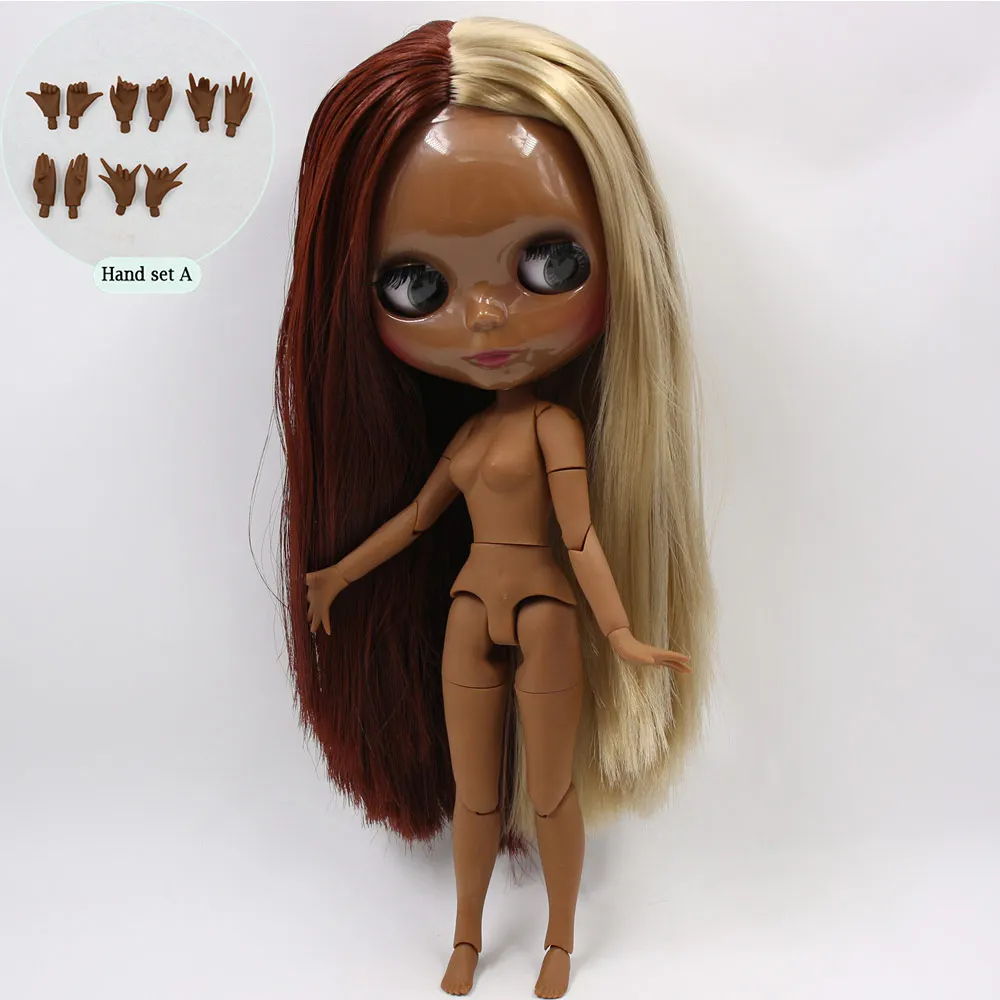 C doll with hand A Ледяная Обнаженная кукла Blyth No. BL9031/0362 семена красных цветов блонд волос 1/6 bjd, пульлип, licca, jerryberry - Цвет: C doll with hand A