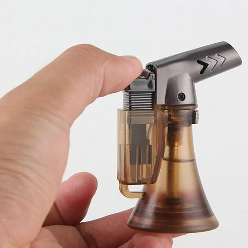 Random Color Windproof Jet Butane Torch Turbo High pressure direct Cigarette cigar pipe gas Lighter Accessories |