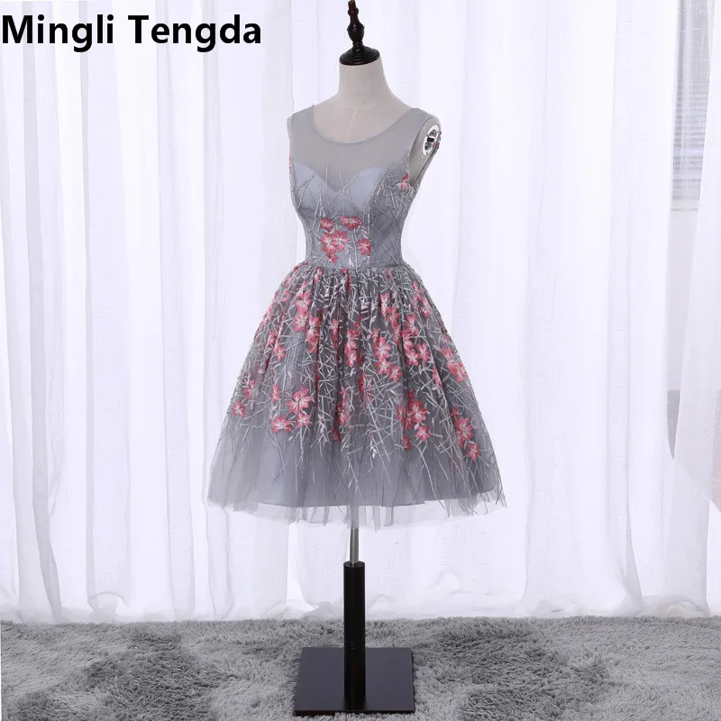 Платье для свадьбы mingli Tengda Элегантные короткие платья на шнурках карамельных