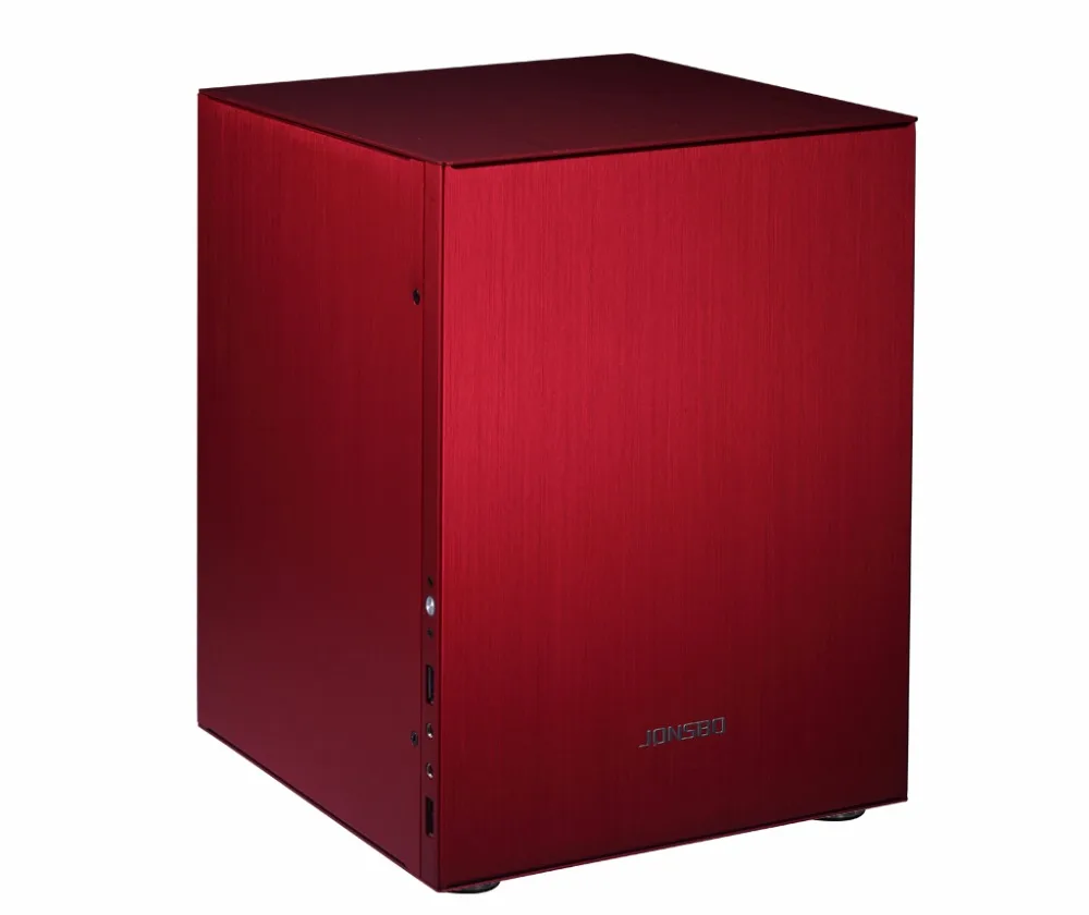 Чехол для компьютера Jonsbo C2 корпус из красного алюминия MATX с поддержкой питания USB