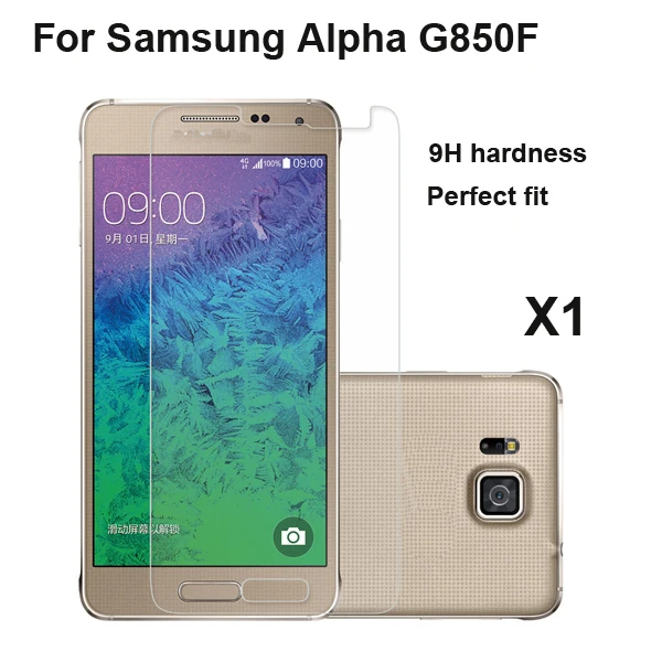 Топ HD закаленное стекло анти-отпечатков пальцев протектор экрана для Samsung Alpha G850F