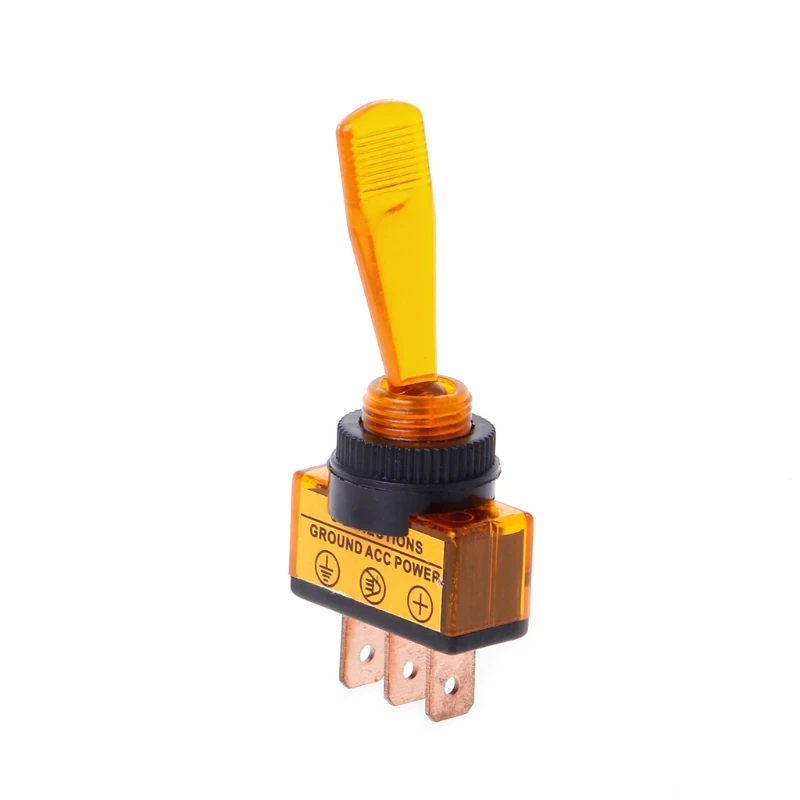 Автомобильный тумблер 3 Pin ВКЛ ВЫКЛ со светодиодной подсветкой DC12V 20A SPST|on-off toggle