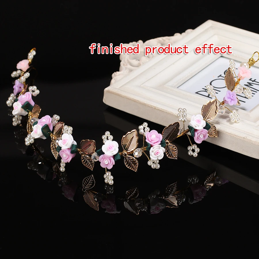 12 шт./лот 22 мм Изящные полимерные цветочные шарики из глины Diy элегантный браслет