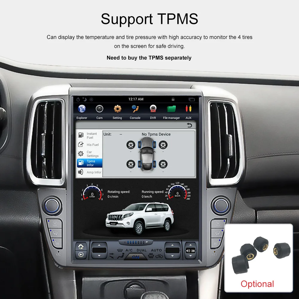 Android 8,1 4 Гб ОЗУ 64 Гб ПЗУ автомобильный gps-навигатор для Toyota Sequoia 2007-2013 головное устройство стерео Мультимедийный Плеер магнитофон включает Carplay для Toyota Tundra 2007-2013