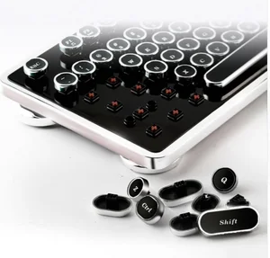 Механическая клавиатура сделай сам в стиле ретро, стимпанк, пишущая машинка, колпачки для клавиш, 104 87 клавиш для игр, украшение клавиатуры