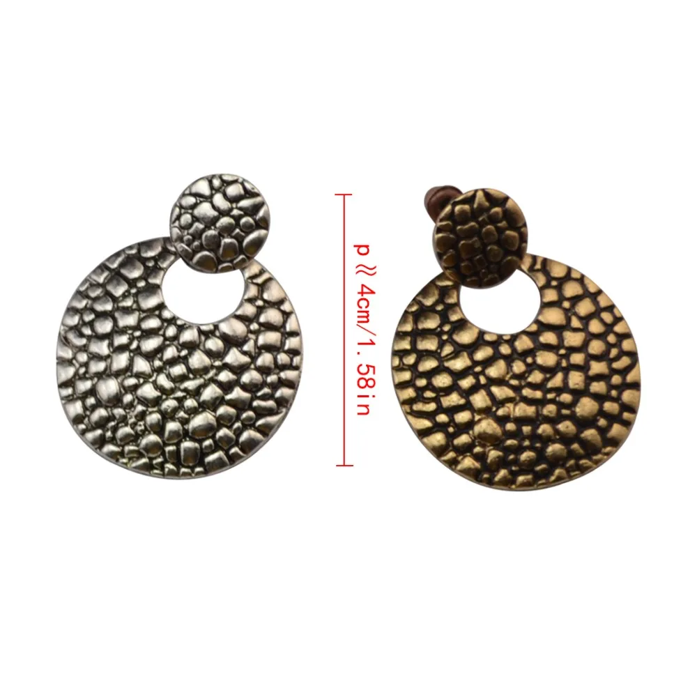 Турецкие Этнические Ретро античные золотые цветные металлические круглые