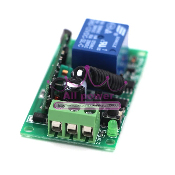 Горячая Распродажа беспроводной РЧ пульт дистанционного управления 1 шт. 12CH с 1CH 12