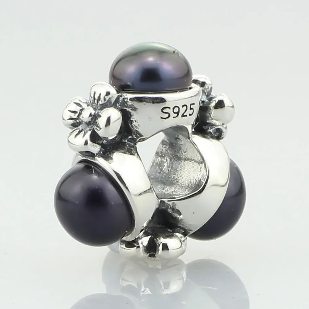 Бусины пробки из стерлингового серебра 925 пробы треугольные пресноводные