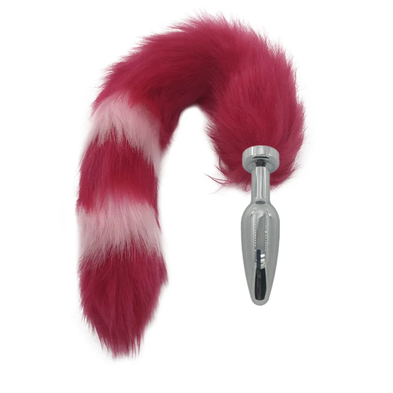 Stainless Steel Anal Sex Toys Faux Fox Tail Plug Sexy Romance Adult Games Butt for Woman Men H8-197G | Красота и здоровье