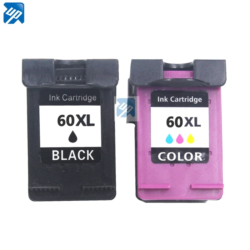 UP 2PK ink cartridge replacement for hp 60 xl 60XL Deskjet 4400 F4440 F4480 F4435 4500 F4580 5500 D5560 D110a F2430 ENVY 120 | Компьютеры