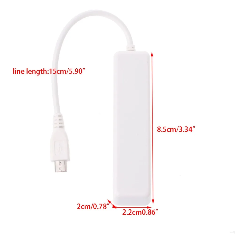 Высокое качество 3 порта USB 2 0 концентратор сплиттер комбо микро разъем кабель с OTG