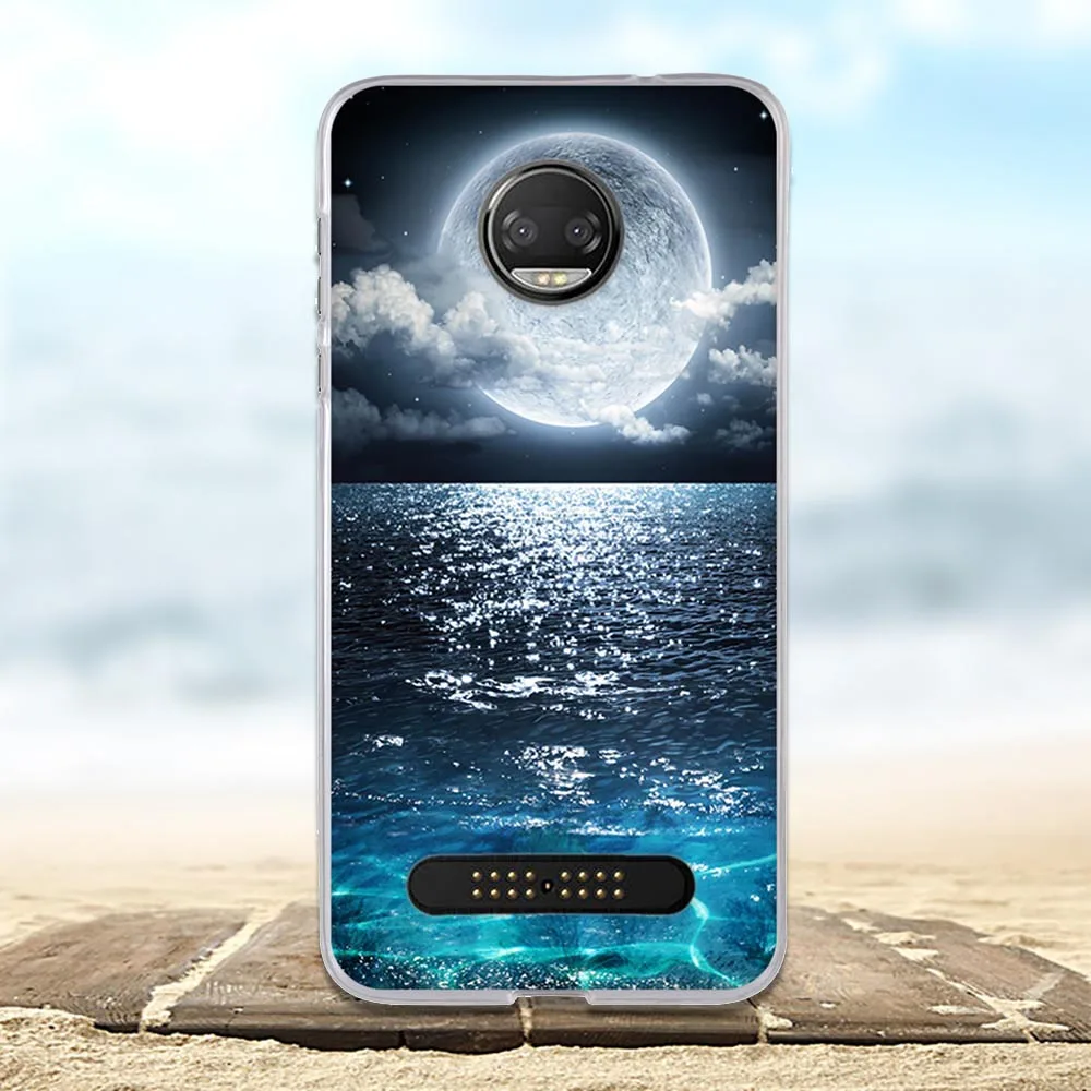 Для Motorola Moto Z2 Force чехол 3D Кот милый Fundas для чехлы телефонов Мягкие силиконовые ТПУ