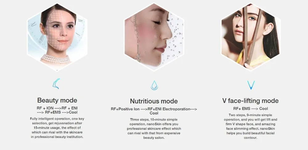 NanoTime RF аппарат для подтягивания лица, удаления морщин, устройство для омоложения кожи, антивозрастной микротоковый массажный инструмент для ухода за лицом