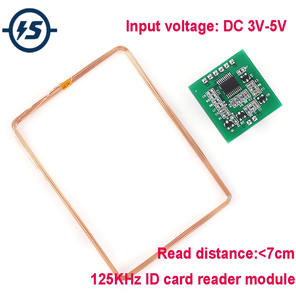 Беспроводной модуль RFID считыватель ID карт EM4001 UART DC 3 в 5 125 кГц 25 мА Бесконтактный