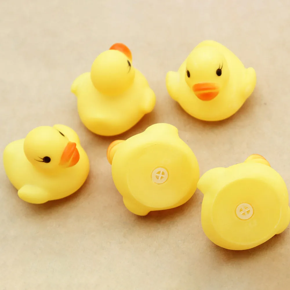 Игрушки для ванной 10 шт. сжатия вызова Rubber Duck уточка детских празднований дня