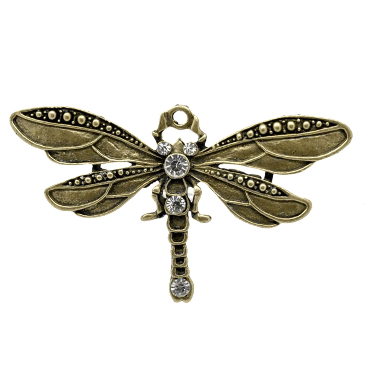 5 бронзовых тон горный хрусталь Подвески в форме стрекозы|charm pendant|dragonfly charmsbronze charms