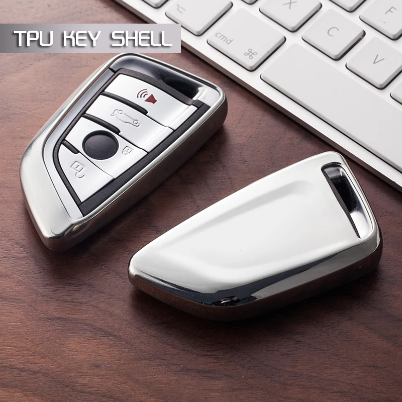 Фусу Мягкие TPU ключа автомобиля чехол сумка Shell держатель защиты кожи для BMW X1 X5 X6