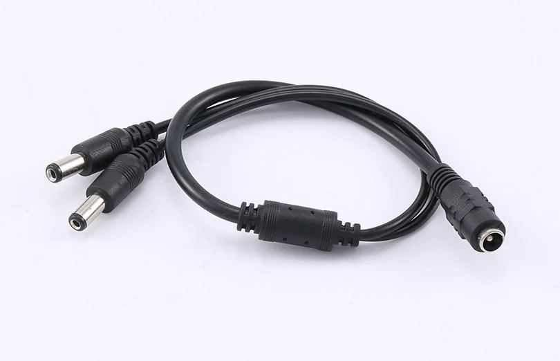 Высокое качество DC 1 гнездовой к 2 Мужской разъем кабеля разделителя питания для