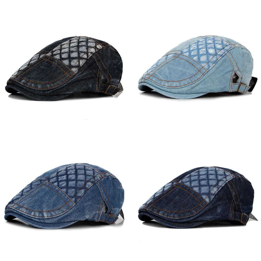 Популярный мужской деним Беретки для женщин Кепки S Для мужчин Повседневное s