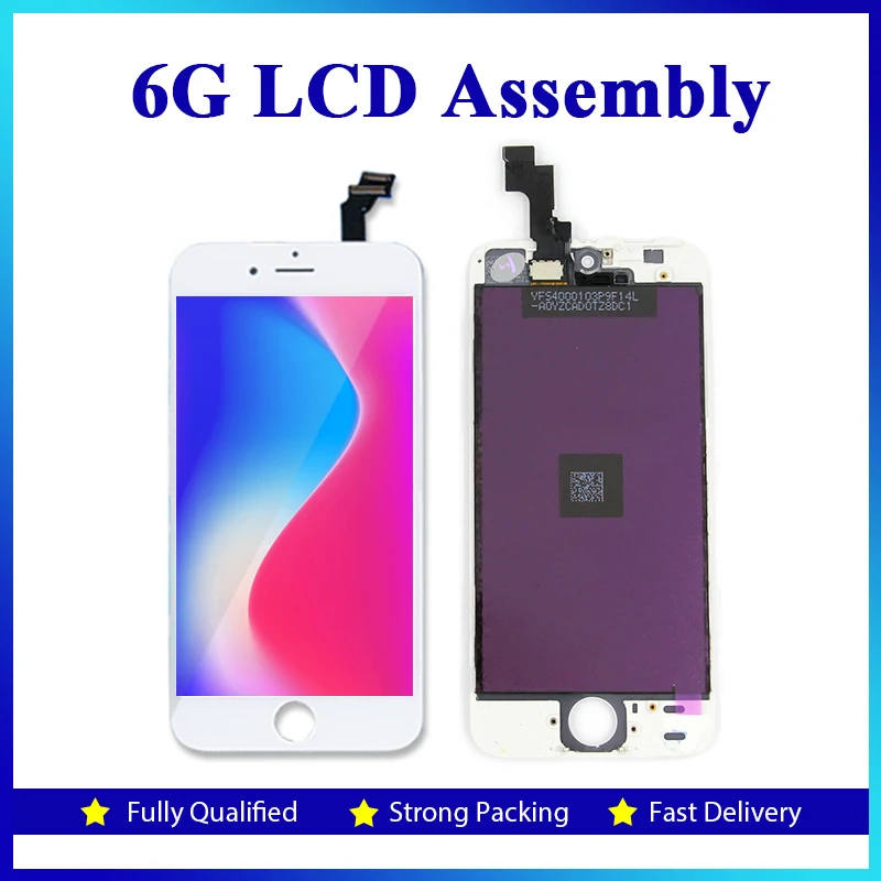 Оптовая продажа 50 шт./лот 100% тестирование 4 7 дюймовый ЖК дисплей для iPhone 6