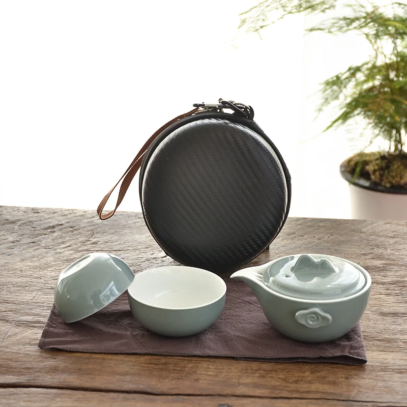 TANGPIN керамические чайники gaiwan чайные чашки китайский чайный набор портативный дорожный чайный набор с сумкой для путешествий