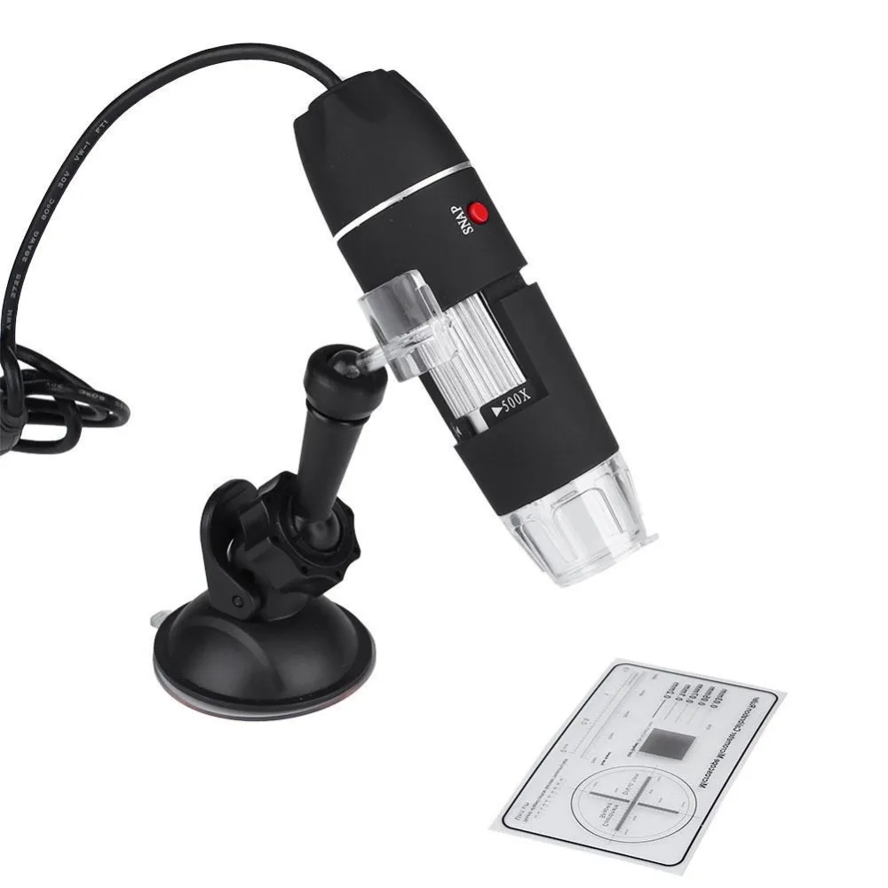 Jetery Портативный USB 8 светодиодный 500X2 Мп эндоскопия с цифровым микроскопом