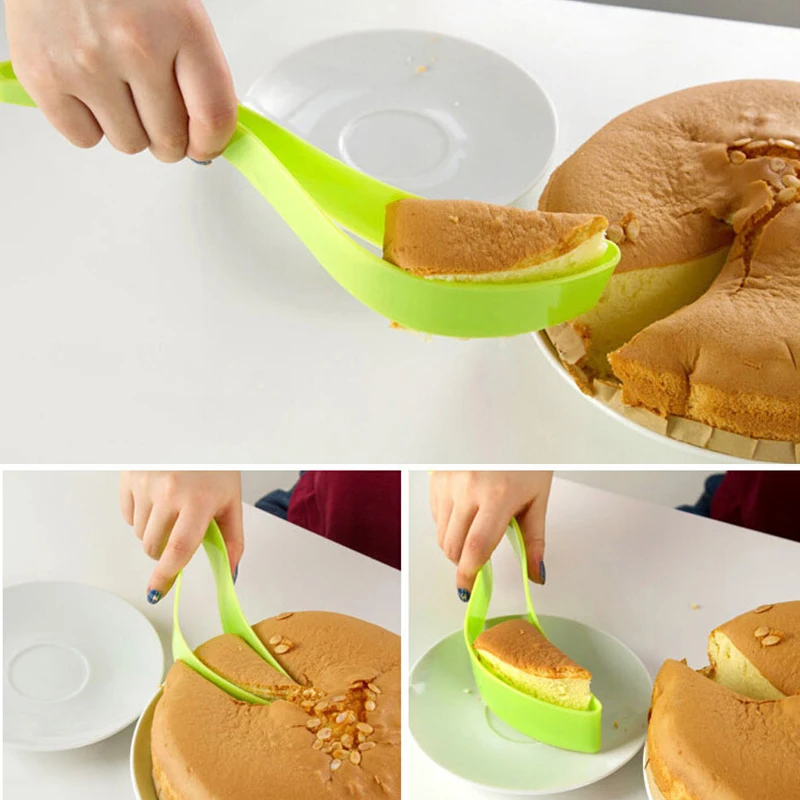 one-piece cake knife tool One cut the blade cutter is bread and butter baking gadgets spatula Not dirty hand |