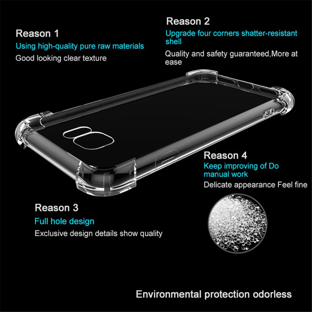 Balmora для samsung S10 NOTE8 9 Galaxy S7 S8 S9 Plus прозрачный силиконовый термополиуретановый чехол