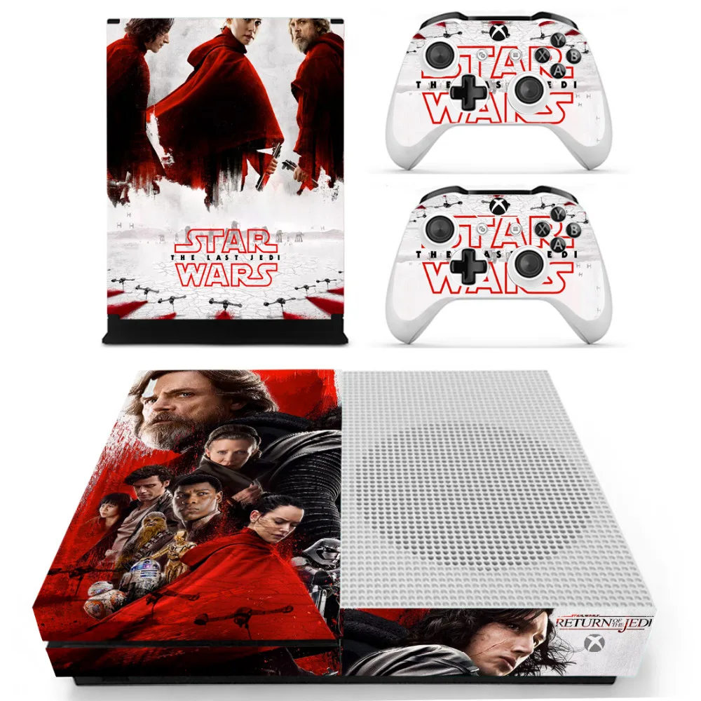Звездные войны последние джедай кожи наклейка для Microsoft Xbox One S консоль и контроллеры кожи наклейка для Xbox One тонкий винил
