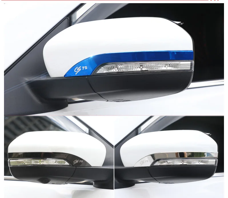 Lsrtw2017 из нержавеющей стали заднего вида планки украшения для changan cs75 cs55