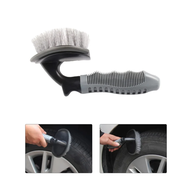 Carclean Detailing Brush Car Tyre Cleaner T-Type Multi-Functional Wheel Hub Washing Tool Auto Accessories | Автомобили и
