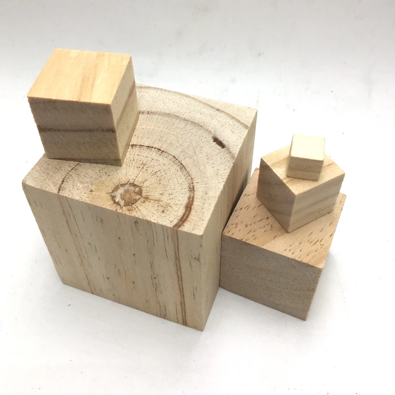 Бесплатная доставка! Кубики из необработанного дерева 2 дюйма (50 мм) 5 см|beads free